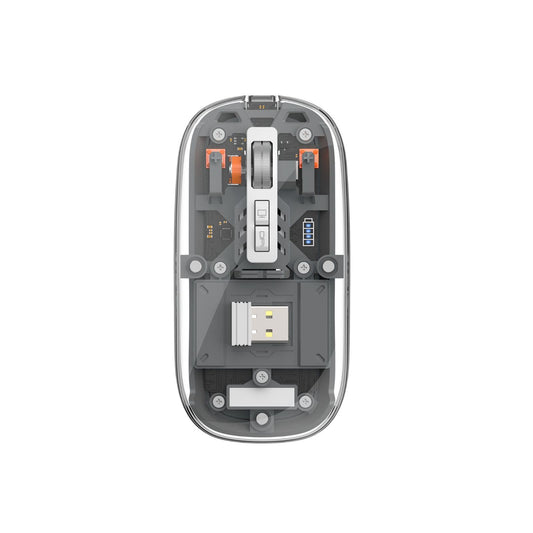WIWU WM105 TRANSPARENT WIRLESS MOUSE - BLUE / GREY