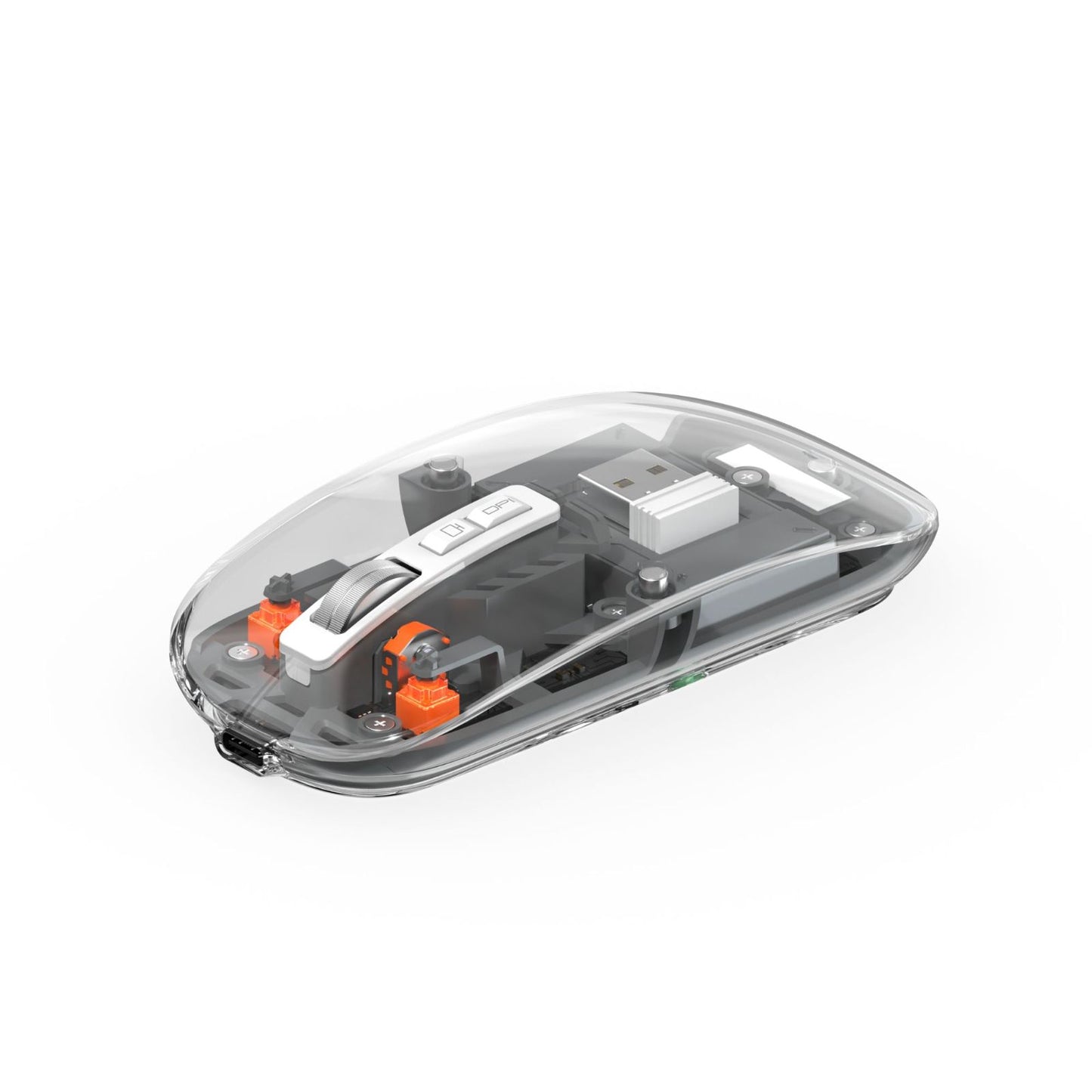WIWU WM105 TRANSPARENT WIRLESS MOUSE - BLUE / GREY