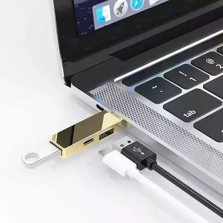 WIWU T02 PRO (2 X USB - 1 X TYPE-C)